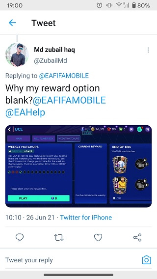 FIFA-Mobile-weekly-matchups-rewards-issue-reports