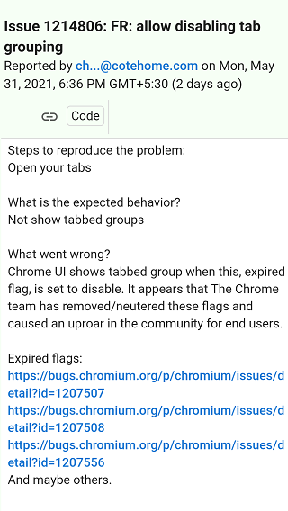 Google-Chrome-91-missing-Tab-Groups-and-more-flags