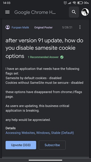 Google-Chrome-SameSite-cookies-flags-removed