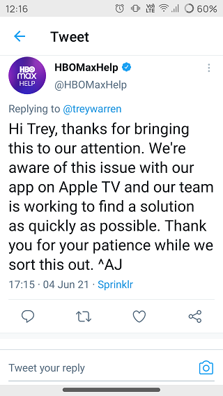 HBO-Max-tvOS-app-update-Apple-TV-issues-acknowledgement
