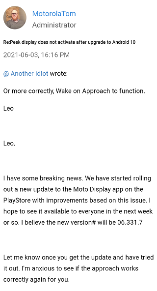 Moto-Display-app-uptade-to-fix-peek-display-not-working-issue