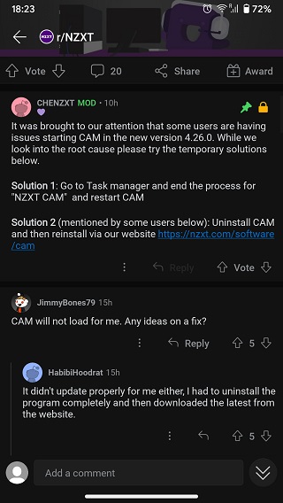 NZXT-CAM-not-loading-&-more-issues-acknowledgement-workaround