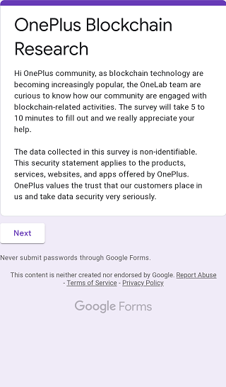 OnePlus-crypto-blockchain-research-survey