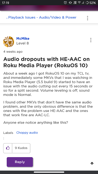 Roku-audio-playback-dropouts-issues