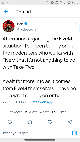 FiveM-shutting-down-tweets-series-not-related-to-Take-Two-Interactive