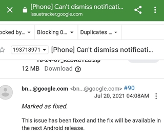 Fix for Google Pixel can't ignore missed call notifications