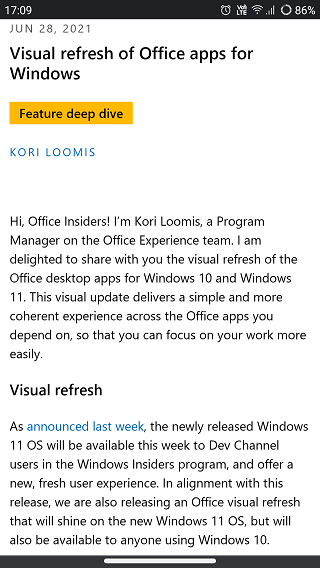 Microsoft-Office-Insider-2107-beta-update