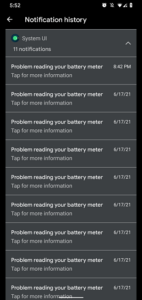 pixel 4 xl problem reading battery meter