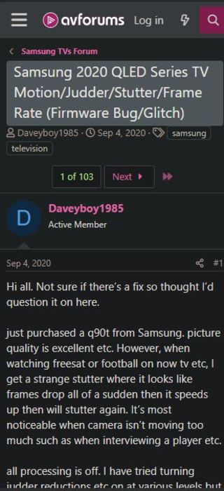 Samsung-QLED-TV-motion-judder-issue