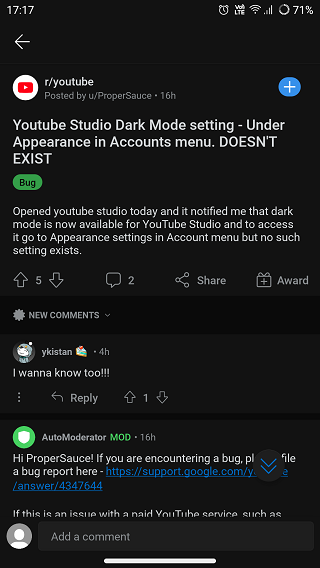 Youtube Studio Teases Dark Mode For Desktop Pc Confusing Creators