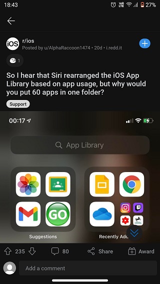 iOS-App-Library-rearrangement-might-be-due-to-AI-algorithms