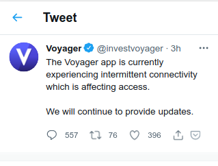 voyager not working