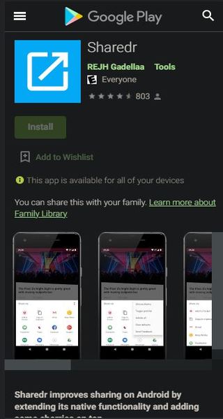 Android-Share-Menu-customizable-Sharedr