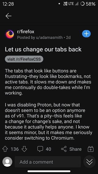 Firefox-91-new-tabs-layout-and-inability-to-disable-Proton-user-reports