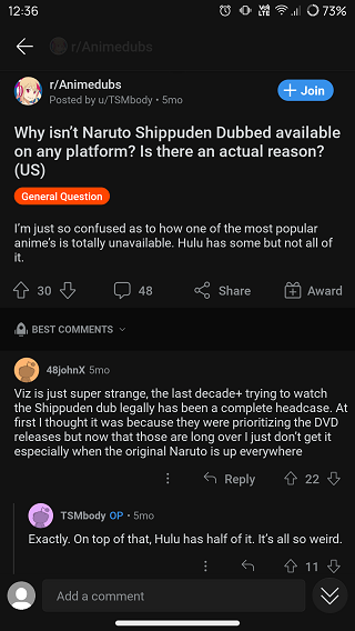 Hulu-Naruto-Shippuden-English-dub-discussion-Reddit