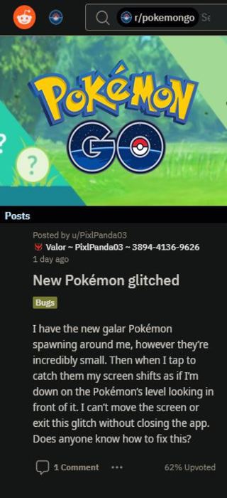 Pokemon-Go-Galar-Region-Pokemon-Visual-Glitch