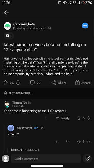 Unable-to-install-Carrier-Services-update-on-Android-12-beta