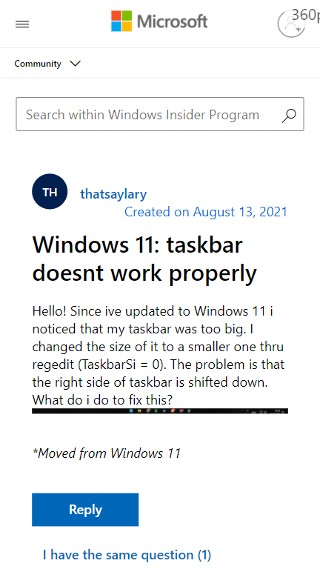 windows-11-small-taskbar-broken