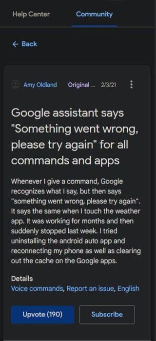 Google-Nest-Android-Auto-Assistant-something-went-wrong-error