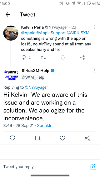 SiriusXM-Unable-to-Connect-on-iOS 15-acknowledgement