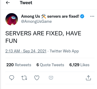 among us fixed server
