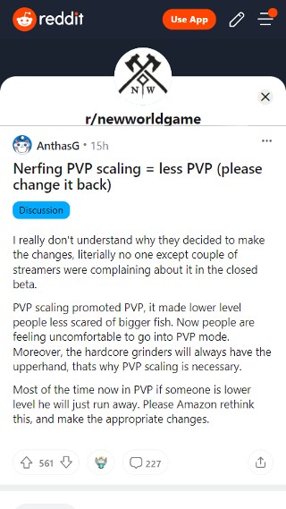 new-world-pvp-scaling-complaint