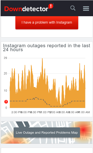 reports instagram outage downdetector september 06