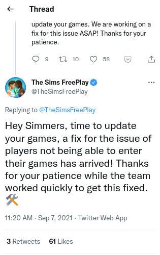 sims freeplay issue fixed