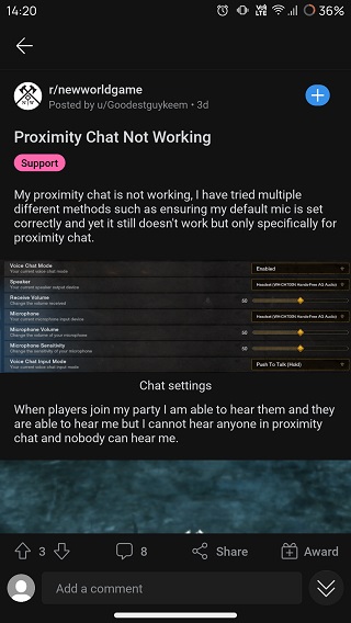 New-World-proximity-chat-not-working