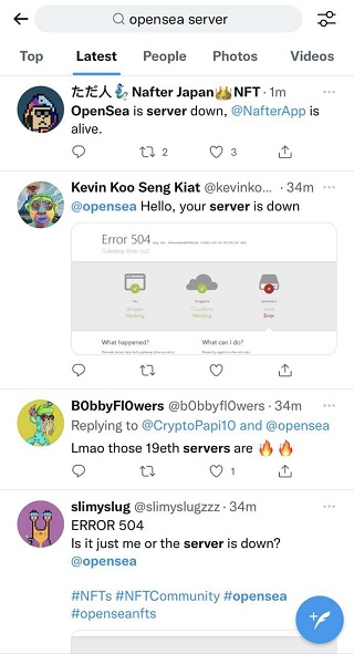Opensea-server-down