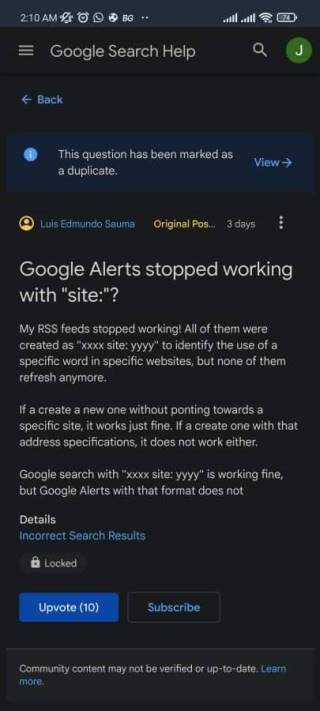 google-alerts-not-working