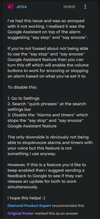Pixel-6-alarm-snoozing-using-volume-buttons-not-working-workaround