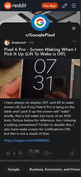 Pixel-6-automatically-waking-up-screen