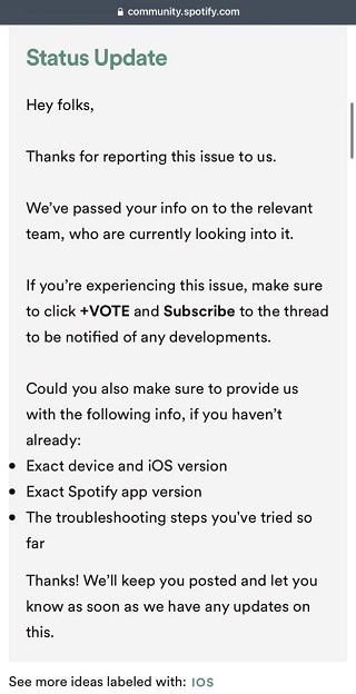 Spotify-redirecting-to-Safari-issue-acknowledged