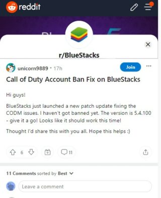 cod ban bluestacks fixed