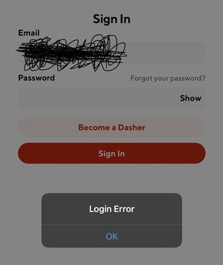 doordash-app-down-not-working
