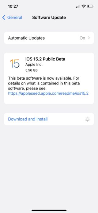 ios 15.2 public beta