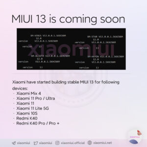 Comenzaron las pruebas estables de miui 13 Actualizaciones de MIUI 13: Lista de dispositivos elegibles, compatibles y fecha de lanzamiento