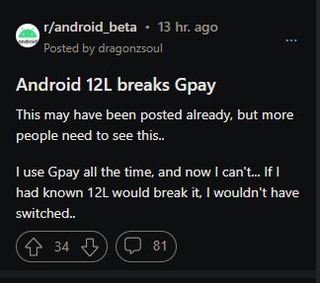 Android-12L-Beta-breaking-Google-Pay