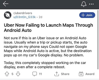 Android Auto-Get-directions-not-working