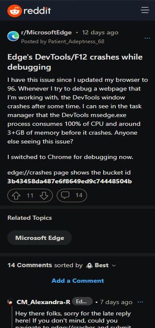 Edge-v96-Devtool-debugging-crashing
