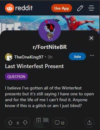 Fortnite-Winterfest-gifts-notification-issue