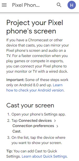 Google-Pixel-6-casting-and-mirroring