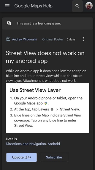 Google-maps-street-view-not-working