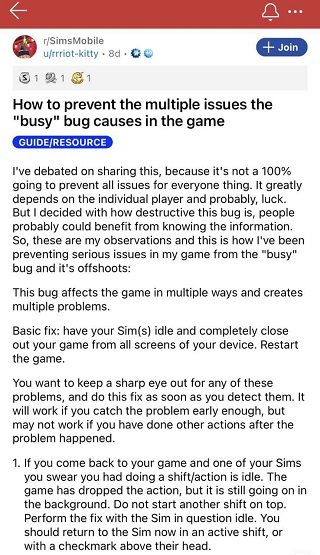 Sims-busy-issue-cautions-1