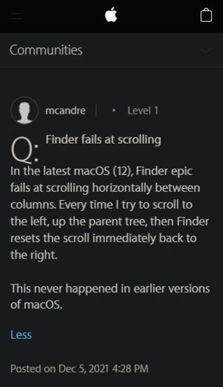 macOS-12-Moneterey-Finder-app-Horizontal-scrolling-issue