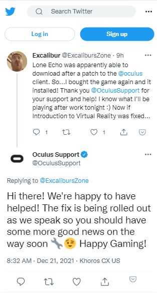 oculus support fixed downloading isue