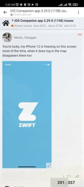 zwift-companion-app-blue-screen-issue-ios-15-1-b