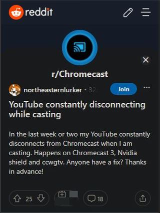 Chromecast-disconnect-when-streaming-YouTube-videos
