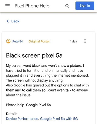 Pixel-black-screen-android-12